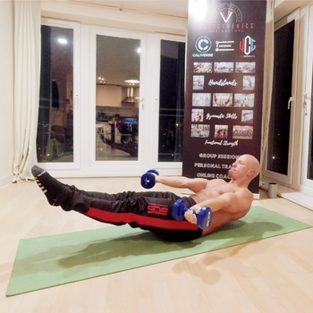 Hollow Body Hold Sequence with Weights