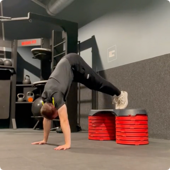 Elevated Scapula Pike Push Up