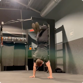 Handstand full to straddle to tucked